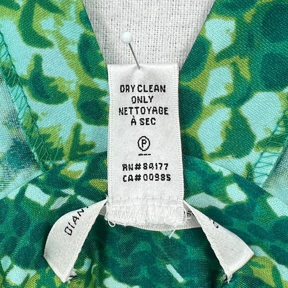 DIANE VON FURSTENBERG Suron Python Wrap Dress Womens 8 Green Sleeveless Vneck - Picture 11 of 13